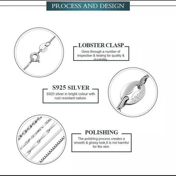 Anthropologie 925 Silver Sparkling Clavicle Chain Choker Necklace - Picture 7 of 16